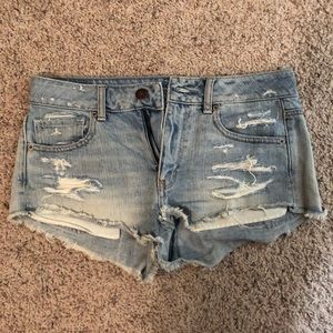 American Eagle High waist, shortie denim shorts